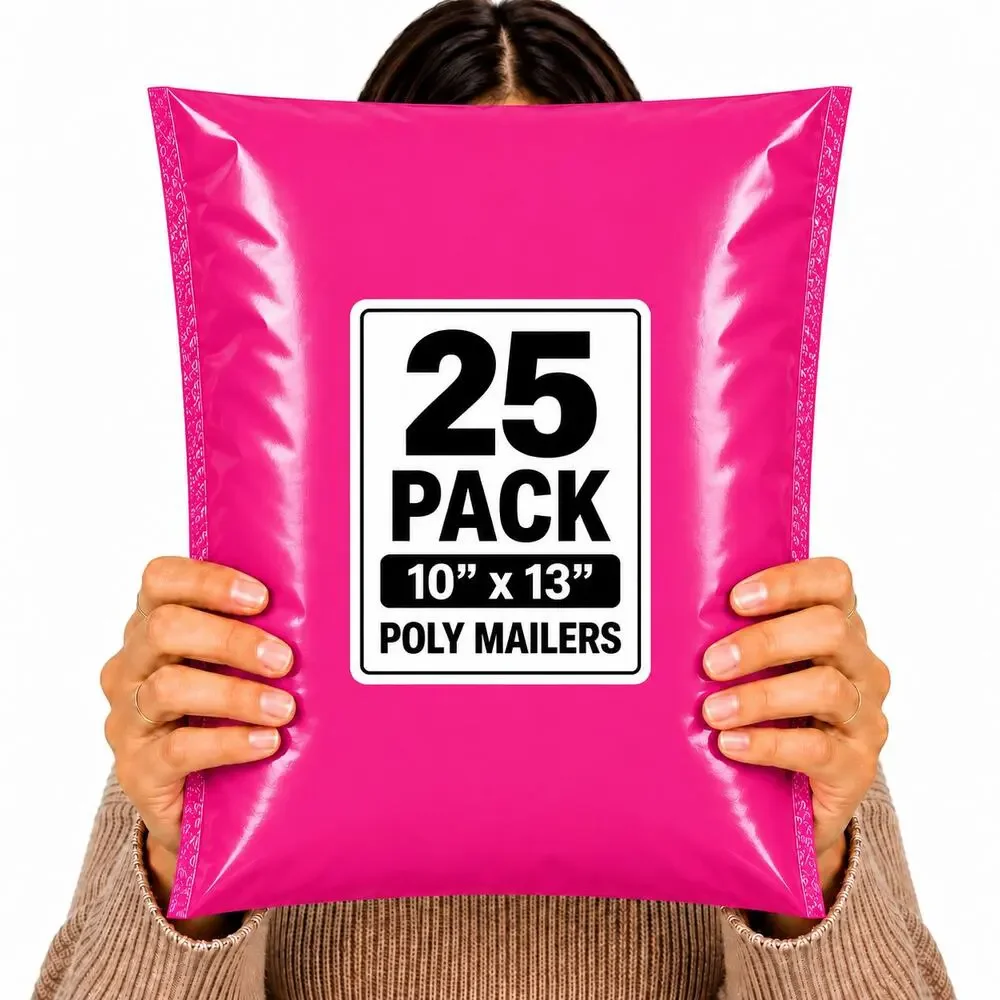 POLYMAILERS PINK SHIPPING BAGS (25 PACK) 10